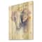 Designart - Portrait of An Elephant In Flowers - Farmhouse Print on Natural Pine Wood